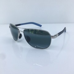 NEW MAUI JIM GUARDRAILS MJ 327-17 Shiny Silver with Neutral Grey Polarized JAPAN