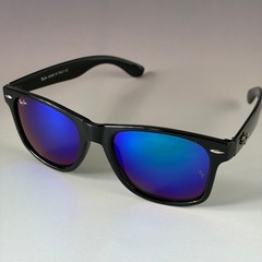 New In Box – Ray-Ban Polarized RB2140 Black Blue Sunglasses Full Set