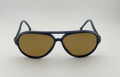 Vintage VUARNET PX 374 145 POLARIZED BROWN LENS, DARK BLUE NYLON CATS SUNGLASSES