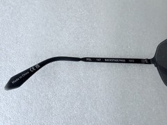 QUAY Backstage Pass Sunglasses Matte Black Square Aviator Unisex Polorized Lens