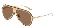DOLCE N GABBANA DG2309 02 73 Gold Dark Brown 43 mm Men’s Sunglasses