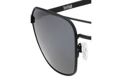 Bolle 12580 Navis Aviator Sunglasses, Matte Gunmetal, HD Polarized TNS Gray Lens