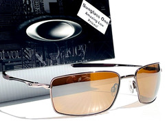 NEW Oakley SQUARE WIRE Tungsten POLARIZED Tungsten Lens Sunglasses 4075-06