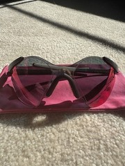 1992 Oakley Subzero Planet X Positive Red Iridium #6 Sunglasses W/Pink Soft Case