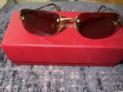 Premiere De CARTIER: 3383476. 135mm. Gold Frame With Tortoiseshell Acetate