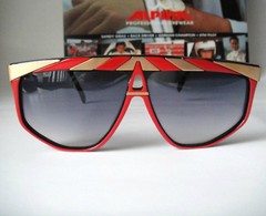Alpina G82 New 80s West Germany 24 CT Gold Plaited Sunglasses Men’s Vintage Red