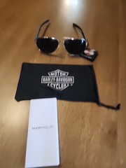 Marcolin Harley-Davidson Aviator Style Smoked Lens Sunglasse with Branded Cloth