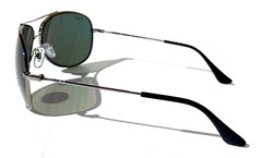 NEW Ray Ban Polished Gunmetal POLARIZED Green lens Sunglass RB 3293 004/9A