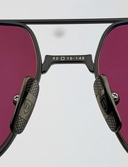DITA Square Sunglasses Matte Black Burgundy Lens 60mm NEW ARTOA 88 DTS190-A-03