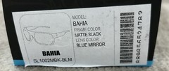Salt Life Bahia Matte Black Mirror Blue Lens MSRP $189 Live Salty Saltlife Nwt
