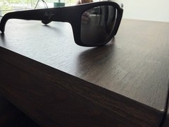 Maui Jim Kaniao Coast STG-BG Polarized Wrap Sunglasses Black/Gray