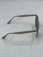 Ray Ban Unisex Geometric Sunglasses Beige / Dark Brown Gradient