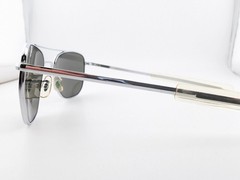 Command Sunglasses, Original Pilot Silver, 52-20-140, Metal, Made in USA