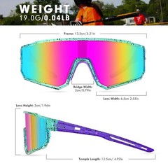 Polarized Sports Sunglasses UV400 Protection for Baseball, Cycling, Running