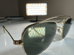New Ray Ban Sunglasses Round Oval Gold Bausch And Lomb W1344 Arista B&L