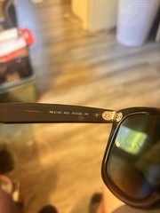 Ray-Ban RB2140 902 Wayfarer 50-22 150 Black Plastic Green Glass Tinted UV400