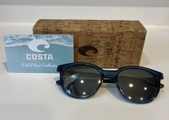 Costa ISLA Deep Teal Crystal POLARIZED Gray 580G GLASS Lens Sunglass ISA244