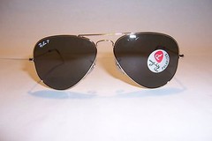 New RAY BAN Sunglasses 3025 001/58 GOLD/GREEN 58mm POLARIZED AUTHENTIC