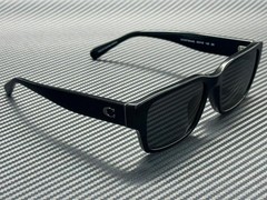 COACH HC8441U 500287 Black Grey Solid Men’s 55 mm Sunglasses