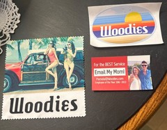 Woodies Wood Sunglasses with Case & Accessories