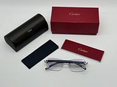 PREMIERE C DE CARTIER BLUE WOOD C DECOR RARE SUNGLASSES NEW 100% GENUINE ~$3825