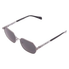 Michael Kors Saint Martin Dark Grey Solid Geometric Unisex Sunglasses MK1165