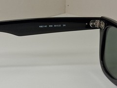 White On Black Classic Ray-Ban Wayfarer Unisex Sunglasses. Timeless Accessory.