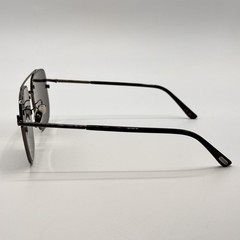 Tom Ford Sunglasses TF1249-K 08A Shiny Gunmetal Navigator Frame Gray Lens 61mm