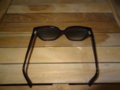 Luxottica 1412 Pearl Black Floral Grey Sunglassess UV Guard