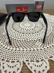 Ray-Ban RB2140 904 Wayfarer Sunglasses Black Frame Glass Gray Lens 50-22 /140 mm