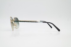 Vintage sunglasses terri brogan 8888 46 gold green square sunglasses eyewear