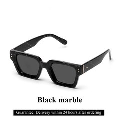 Luxury Retro Square Sunglasses – Black Millionaire Style UV400 Sunglasses for Me