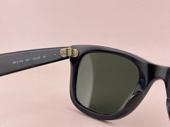 Ray Ban Wayfarer Sunglasses Italy RB 2140 901 Black Green G15 lens 50-22mm