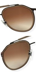 Dolce Gabbana Sunglasses Shiny Crystal Brown Gunmetal DG 2277 1335/73 with Case