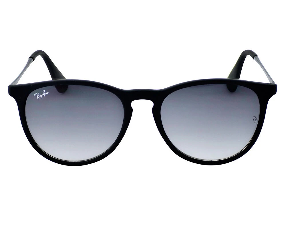 Ray-Ban Women Sunglasses RB4171 Erika Matte Black Frame Grey Gradient Lens 54mm