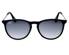 Ray-Ban Women Sunglasses RB4171 Erika Matte Black Frame Grey Gradient Lens 54mm