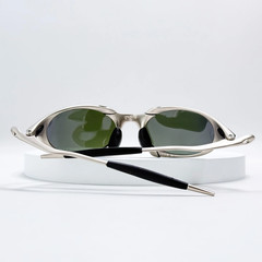 Oakley Romeo X-Metal sunglasses, silver frame, black lenses*/