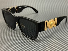 VERSACE VE4483D GB1 87 Black Grey Men’s 57 mm Sunglasses