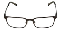Tumi Mens Gunmetal / Stainless Steel Rectangle Eyewear Frame T106. 52mm