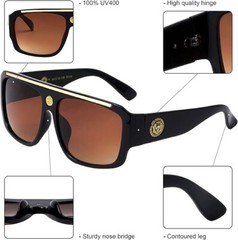 Men Sunglasses Designer Fashion Style Hip Hop Style Elegant Style New Model Rap
