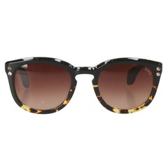 Hoorsenbuhs Sunglasses Model II Brown Tone Black color w/case 51□22 w13.8cm