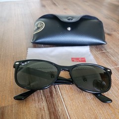 Ray-Ban Polarized Black New Wayfarer Classic Low Bridge Fit RB2132F unisex