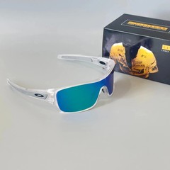 Oakley Turbine Rotor OO9307 Sunglasses Polished Clear Frame/Green Lens