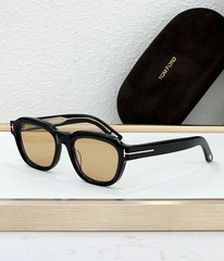 Tom Ford FT1226 Sunglasses 52□20-135mm – Classic Round Acetate Frame Shades