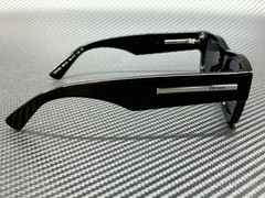 PRADA PR A03S 16K07T Black Blue Vintage Men’s 56 mm Sunglasses