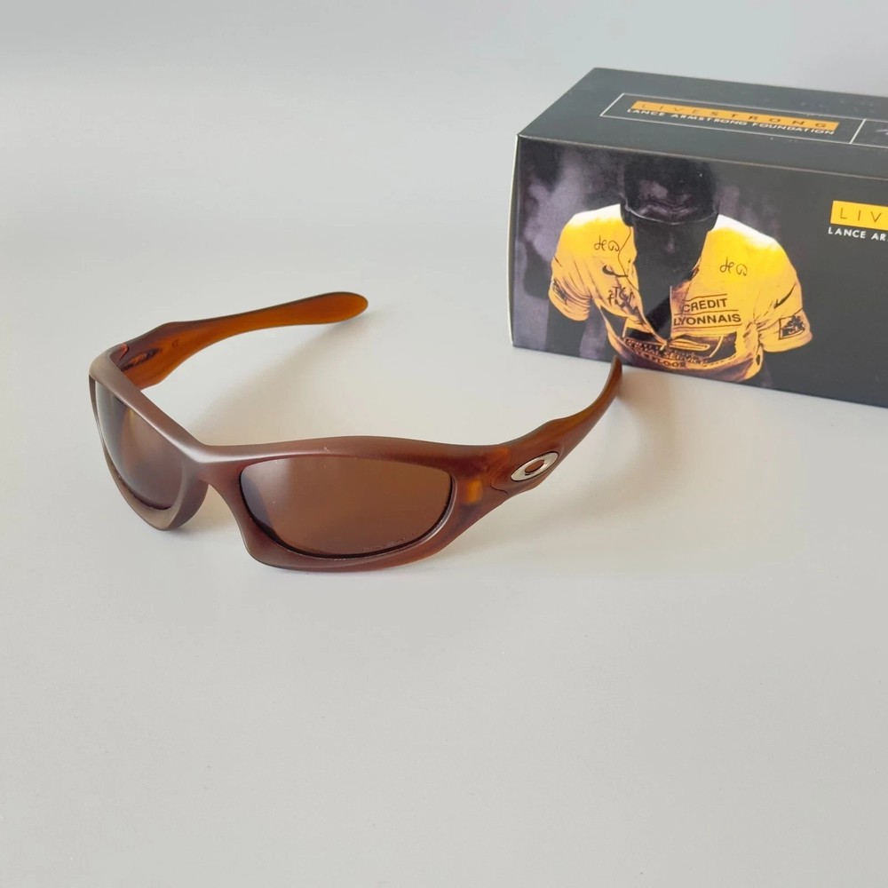 Oakley 00s Monster Dog Vintage Polarized Sunglasses Matte Brown Frames