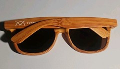 Jornik Connectwise Wood Grain Look Classic Sunglasses W/ Case