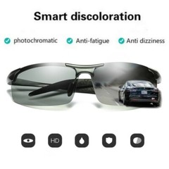 Aluminum HD Polarized Photochromic Sunglasses Men Driving Sport Outdoor Glasses