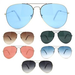 Iconic Classy Mens Tear Drop Shape Metal Wire Rim Pilots Sunglasses