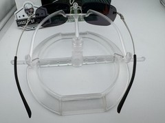 MAUI JIM NANEA MJ 332-17M MATTE SILVER W/ GREEN POLARIZED RIMLESS SUNGLASSES NEW